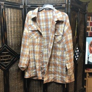 Bohoo cream flannel